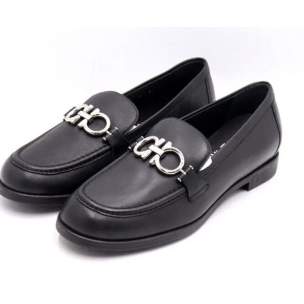 Salvatore Ferragamo Rolo Moccasin Loafers Reversible Gancini Buckle Size 7.5C - Picture 2 of 12